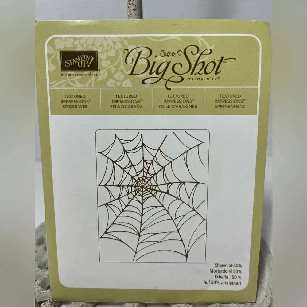 Stampin' Up! Sizzix Big Shot Textured Impressions Spider Web 120889